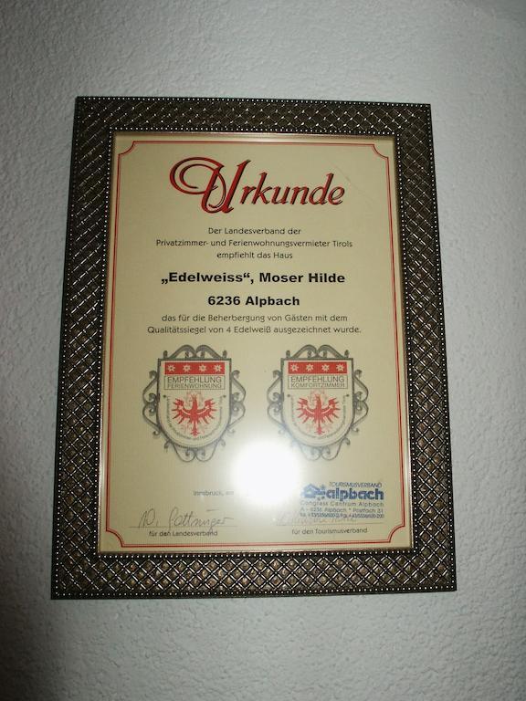 Pension Edelweiss Alpbach Luaran gambar